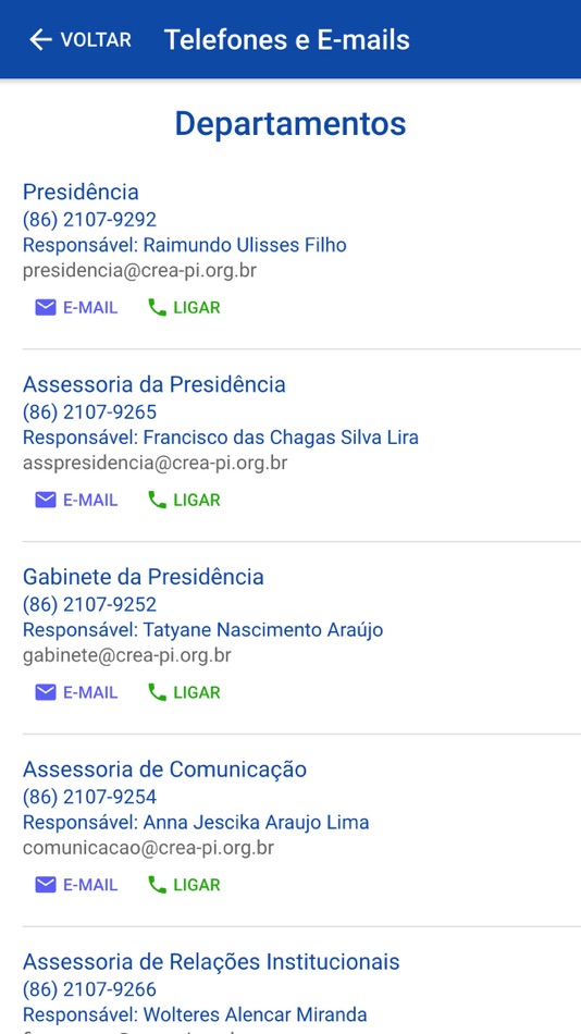 #5. CREA-PI (iOS) 由: CONSELHO REGIONAL DE ENGENHARIA E AGRONOMIA DA BAHIA