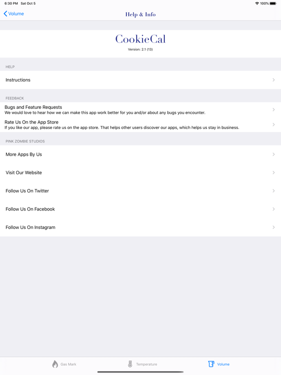 CookieCal iPad screenshot 6 - Food & Drink app