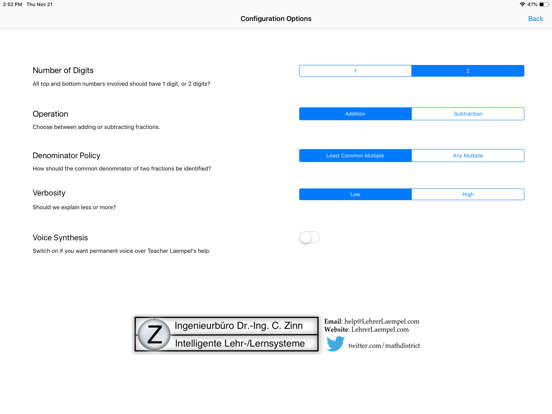 Lehrer Lämpel: Fractions app screenshot 3