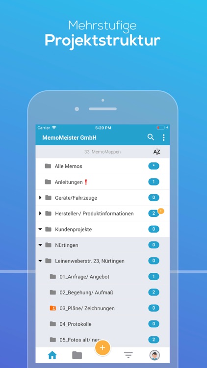 MemoMeister: Digitale Baumappe