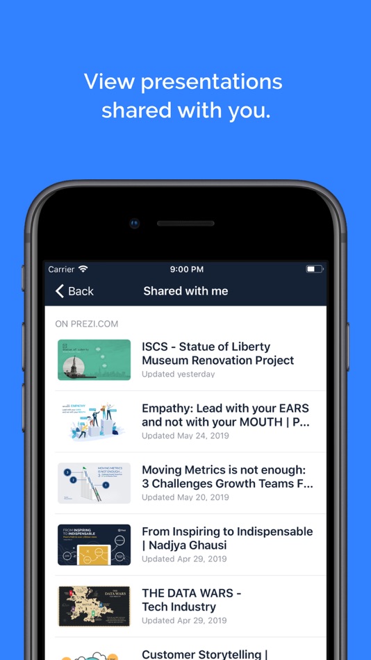 #2. Prezi Viewer (iOS) 由: Prezi Inc.