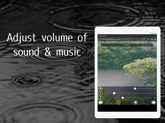 Rainy Sound iPad screenshot 3 - Medical app