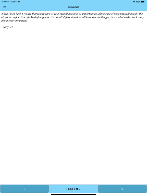 Recovery Guide iPad screenshot