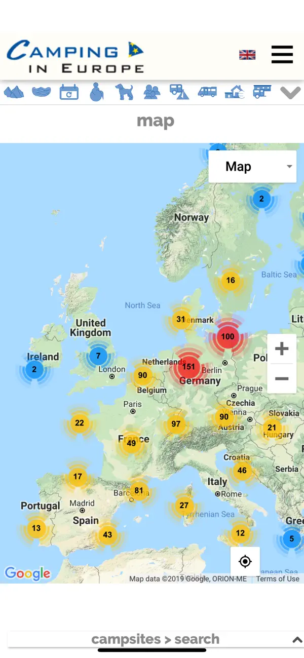 Screenshot #2 pour Camping en Europe 2020