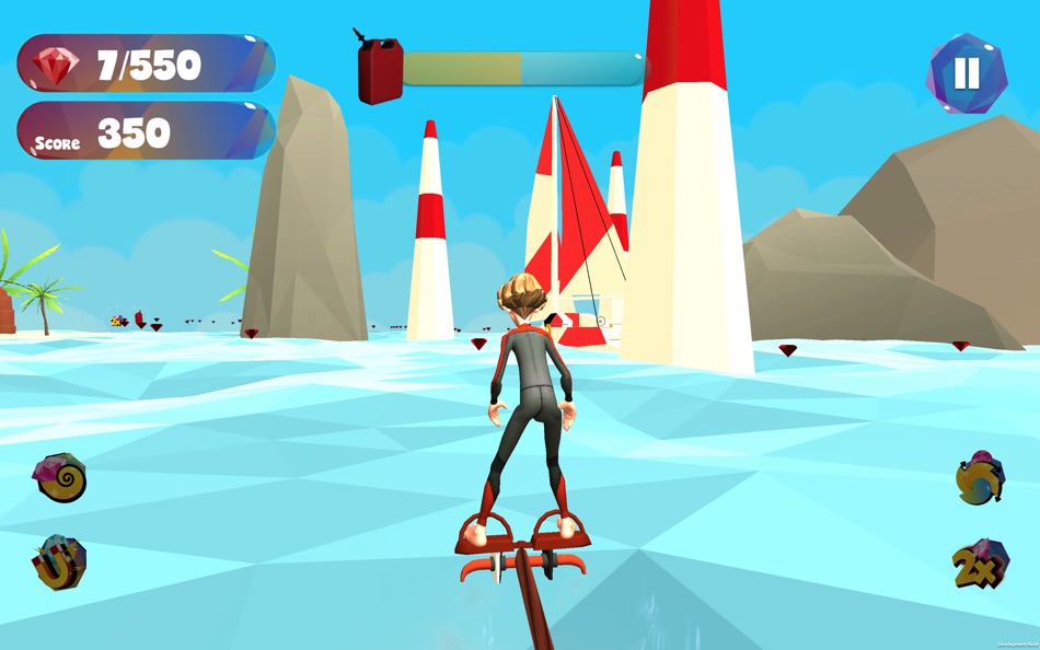 #6. Aqua Glide 3D (macOS) 由: Macrobian Games