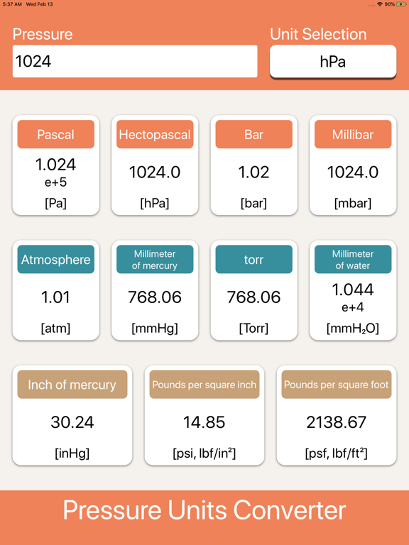 Pressure Units Converter screenshot 5