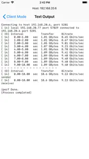 iperf - speed test tool iPhone Captures Décran 3