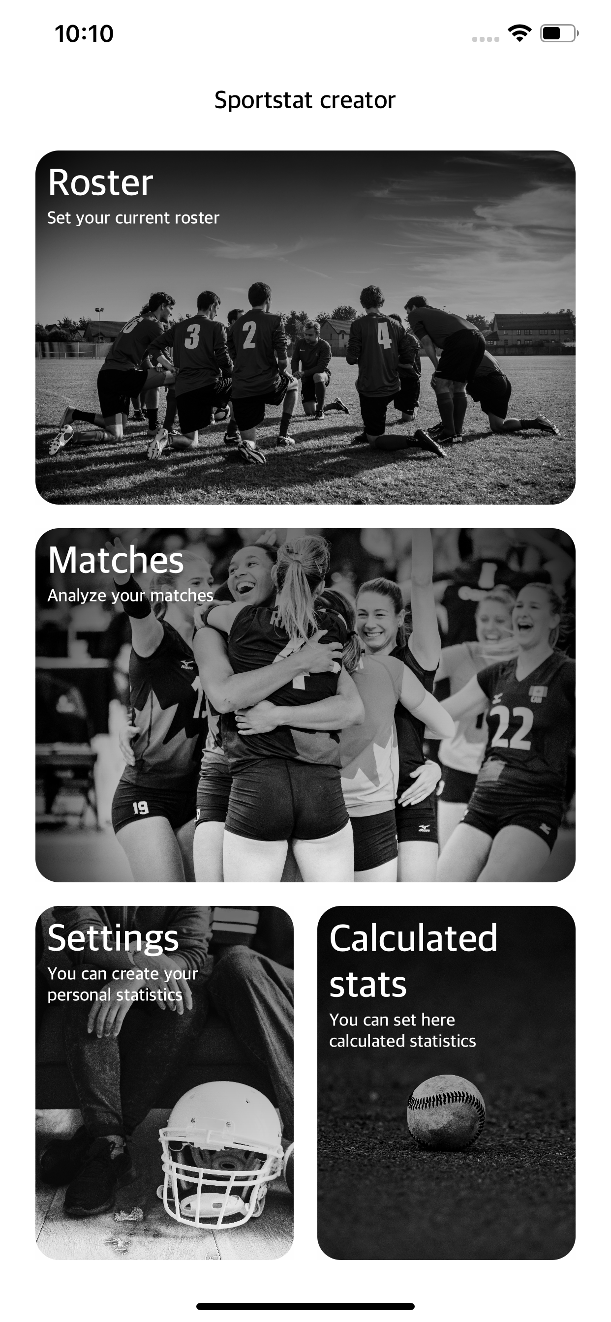 SportStatsCreator screenshot 2