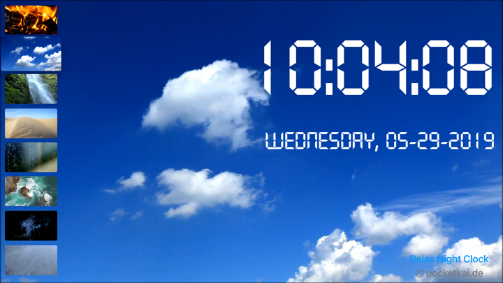 Screenshot #1 pour Relax Night Clock for TV