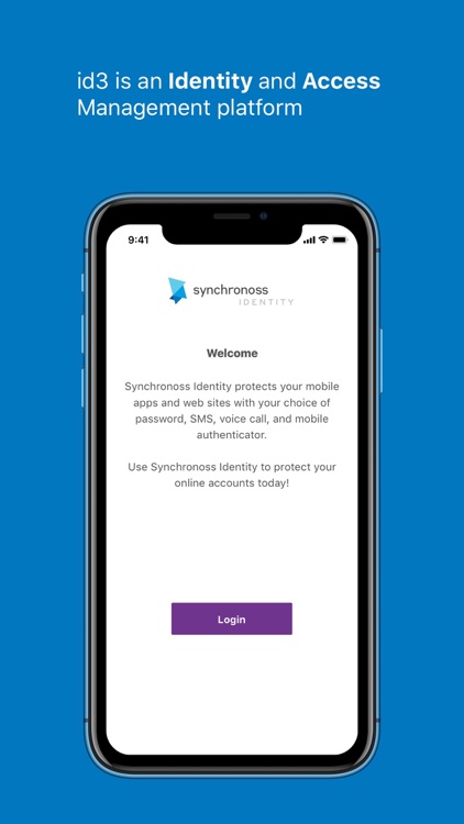 Synchronoss id3 Authenticator