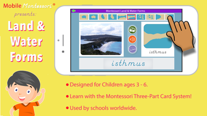 Screenshot #1 pour Montessori Land & Water Forms