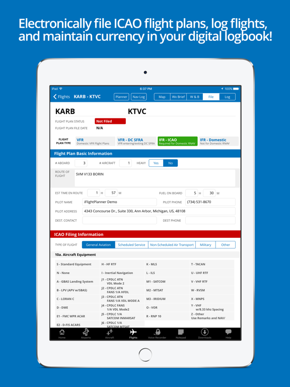 iFlightPlanner iPad screenshot 5 - Weather app