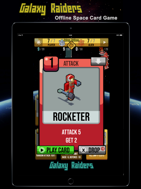 Screenshot #5 pour Galaxy Raiders - space cards