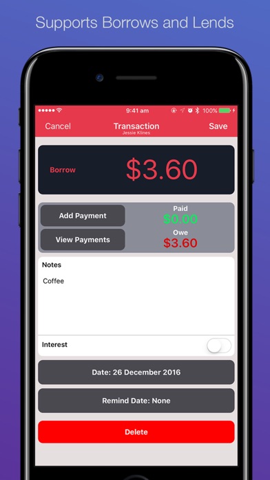 Cash Lender - IOU & Loans Screenshot