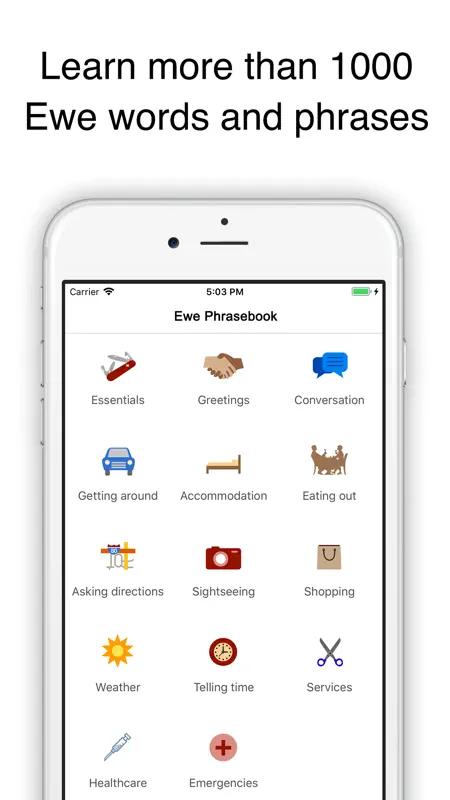 Nkyea Ewe Phrasebook screenshot 3 of 8