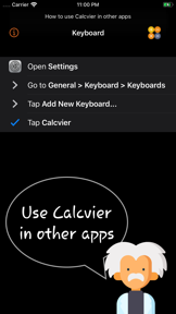 Calcvier - Keyboard Calculator screenshot