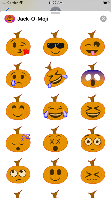 Jack O Moji iPhone screenshot 8 - Stickers app