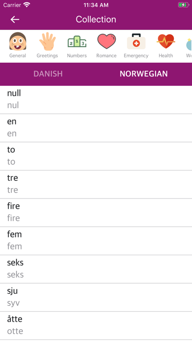 Screenshot #2 pour Danish-Norwegian Dictionary