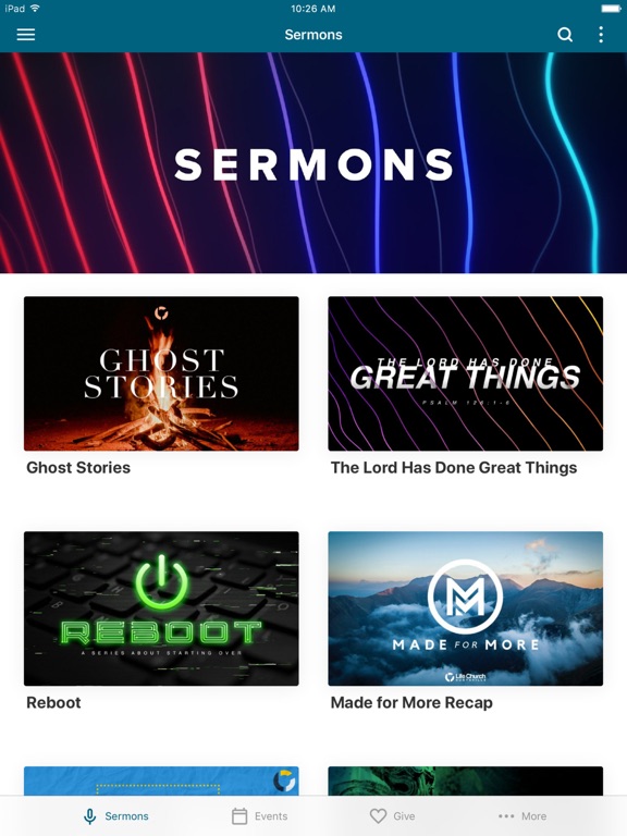 Life Church Huntsville iPad screenshot 1 - Education app