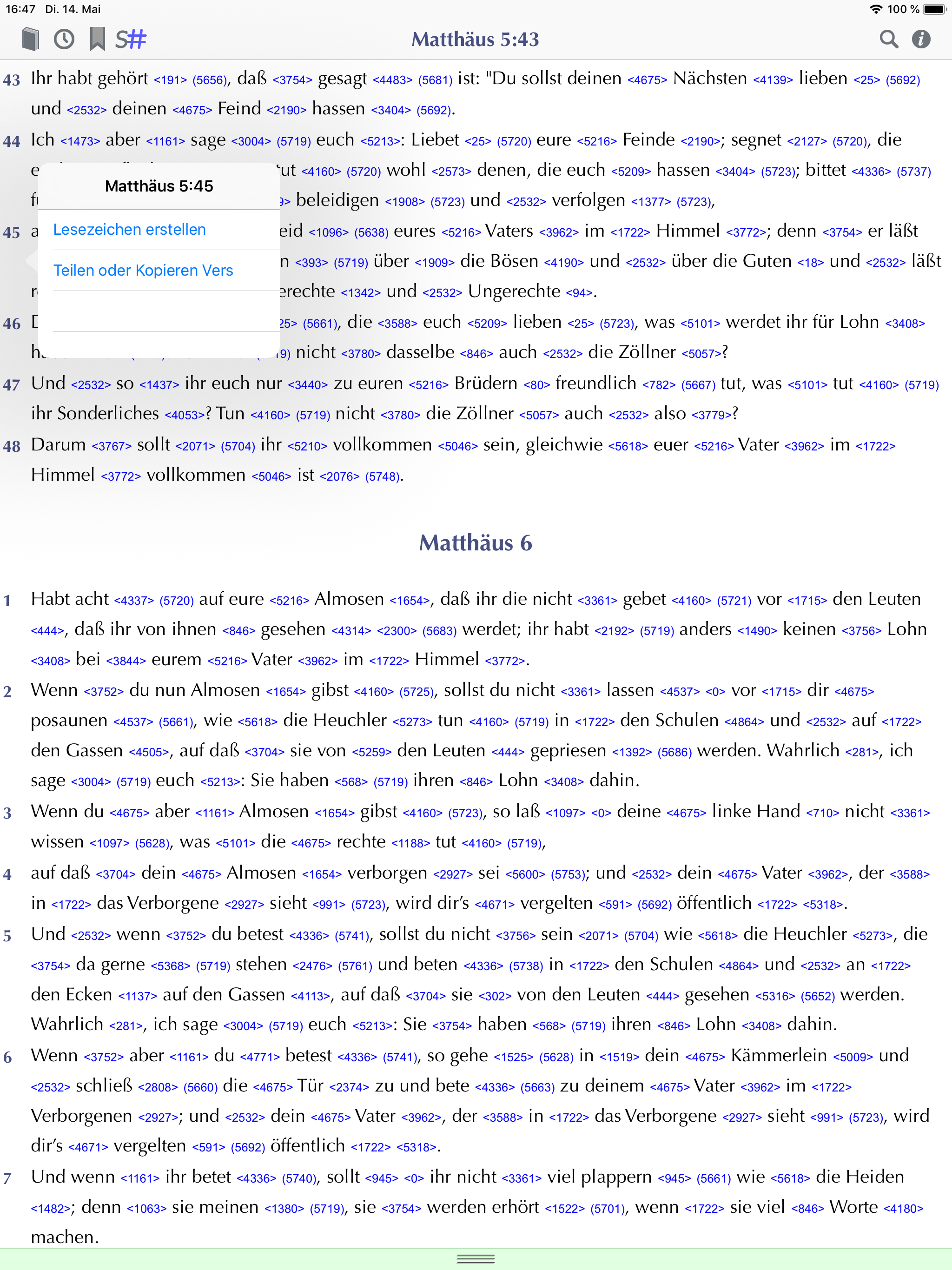 Importantia Strong-Bibel