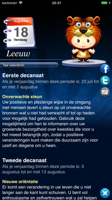 Horoscoop HD Pro screenshot 2