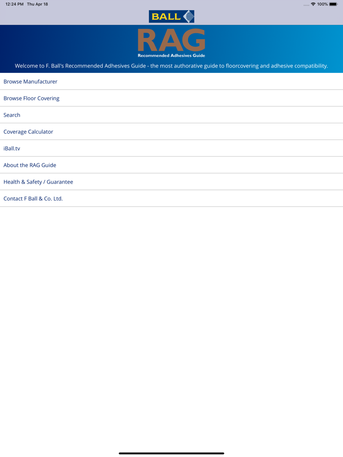 Recommended Adhesives Guide