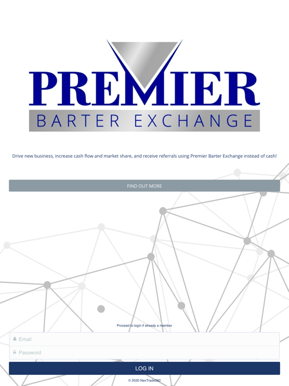 Premier Barter Exchange Mobile iPad screenshot