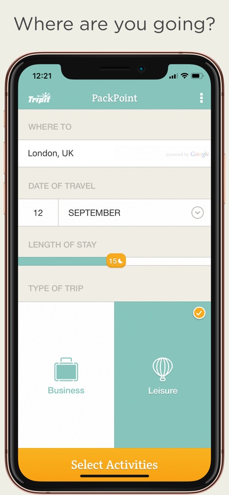 PackPoint Premium Packing List - Travel App | MWM