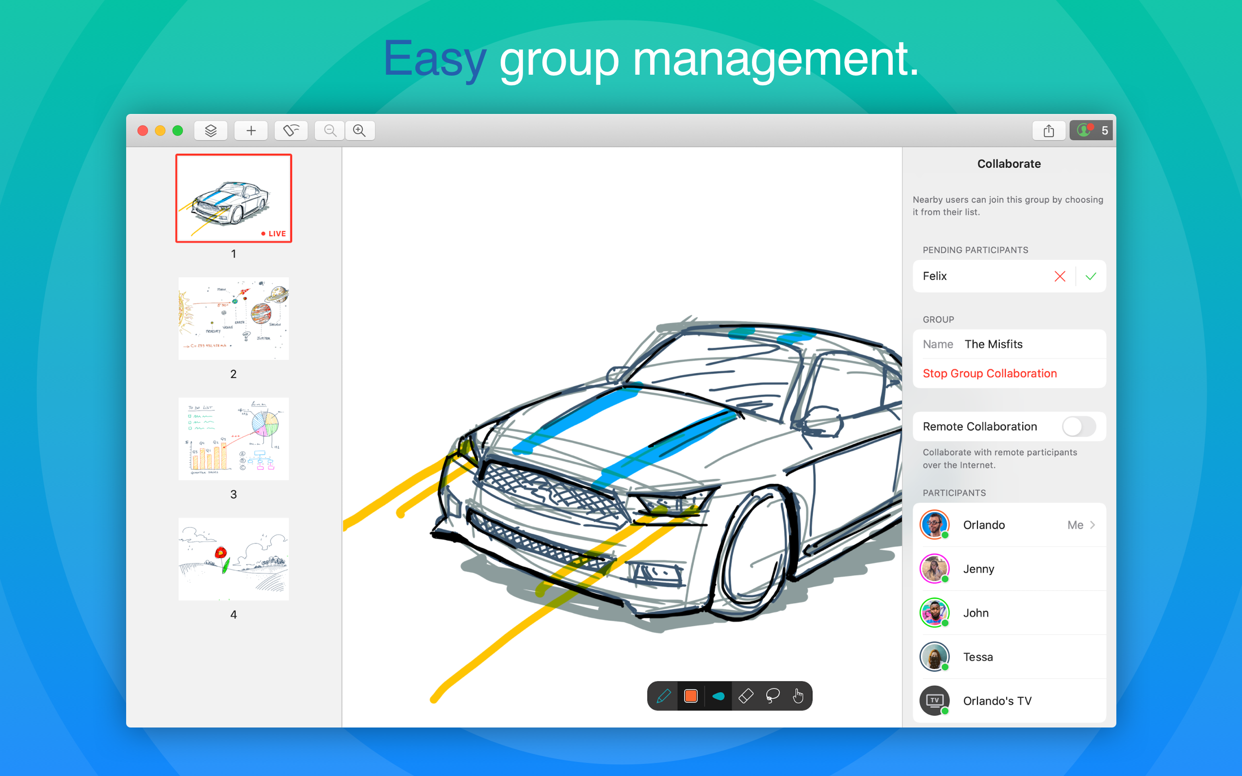 Inko › Whiteboard: Draw+Pencil screenshot 16