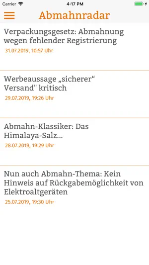 Abmahnradar screenshot 1