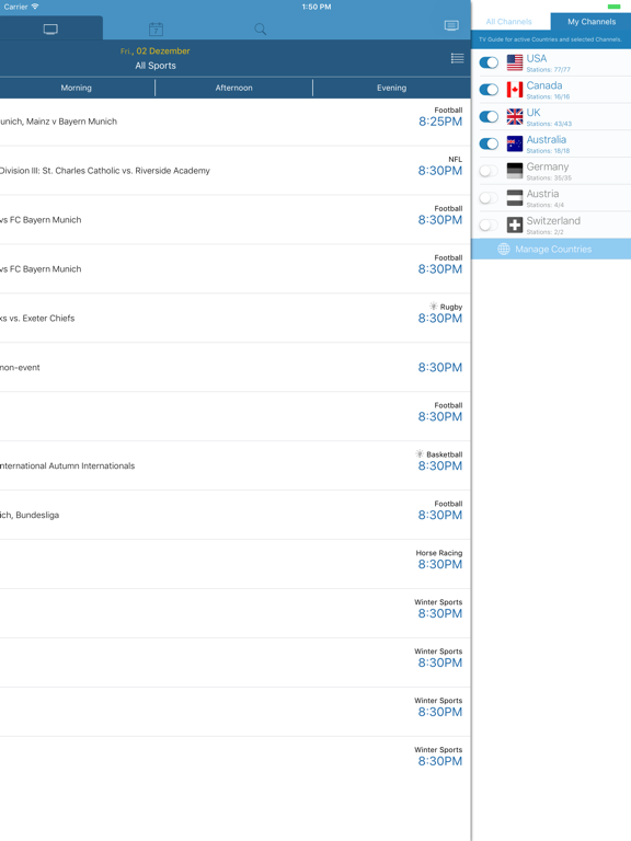 Screenshot #6 pour Live Sport TV Listing Guide