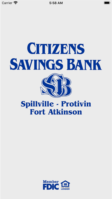 Citizens Savings Bank IA Screenshot