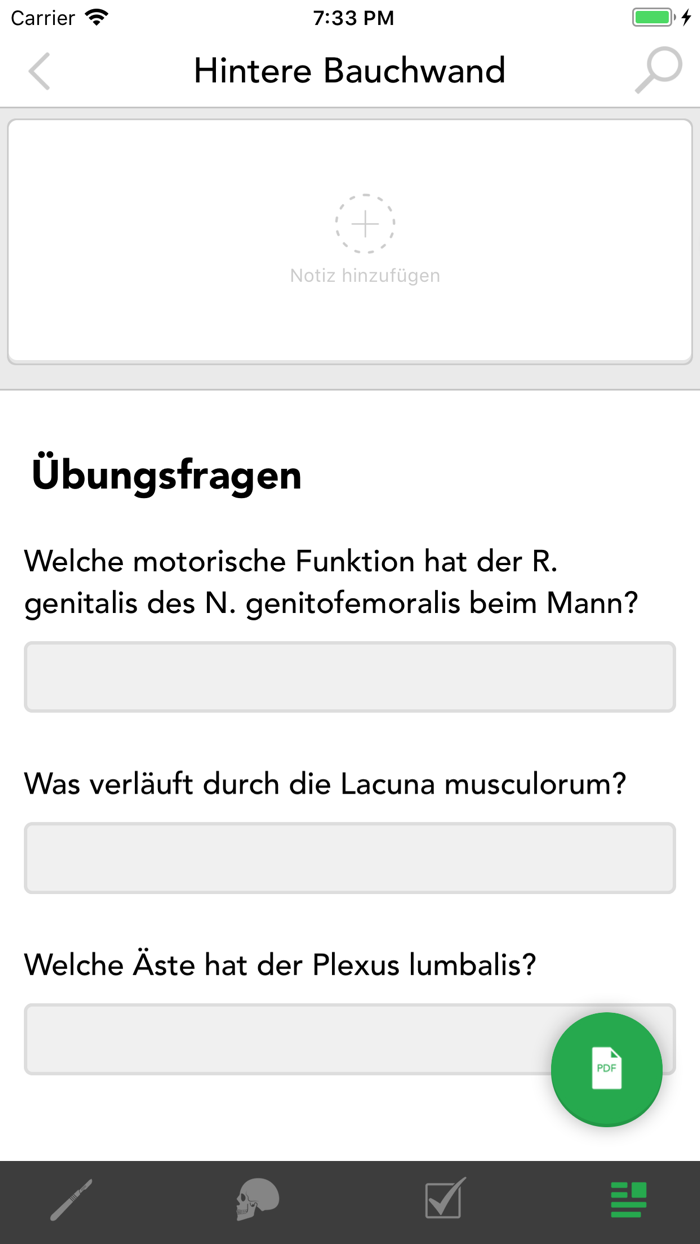 Praktikum Klinische Anatomie