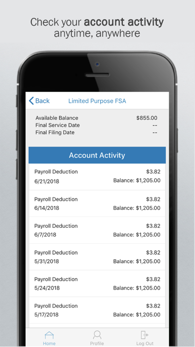 Voya Health Accounts screenshot 2