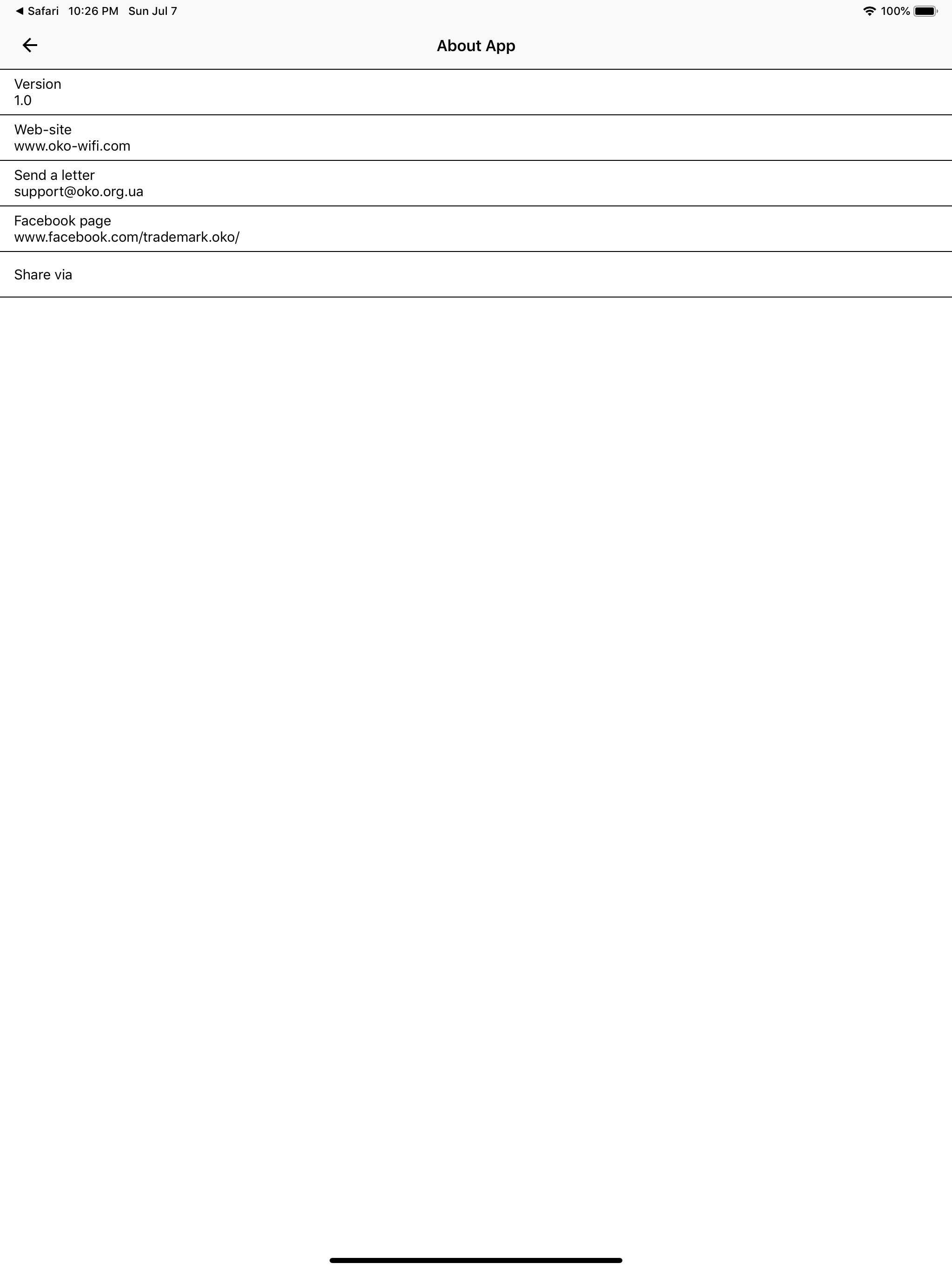 OKO-WiFi screenshot 4