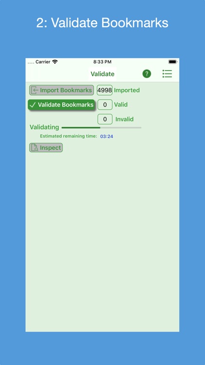 Bookmarks Validator