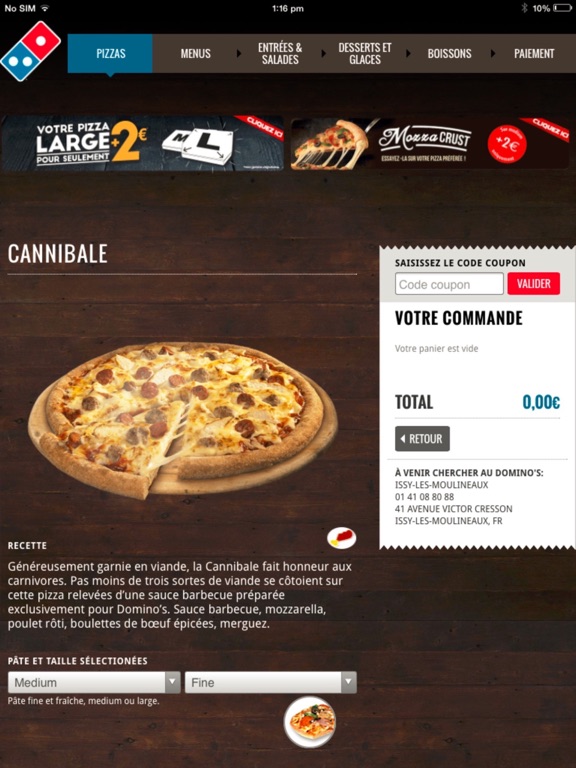 Screenshot #5 pour Domino's Pizza France