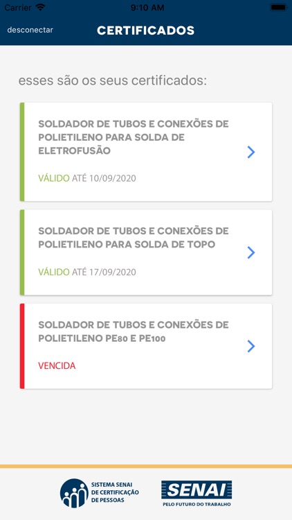 SSCP - Sistema de Certificação