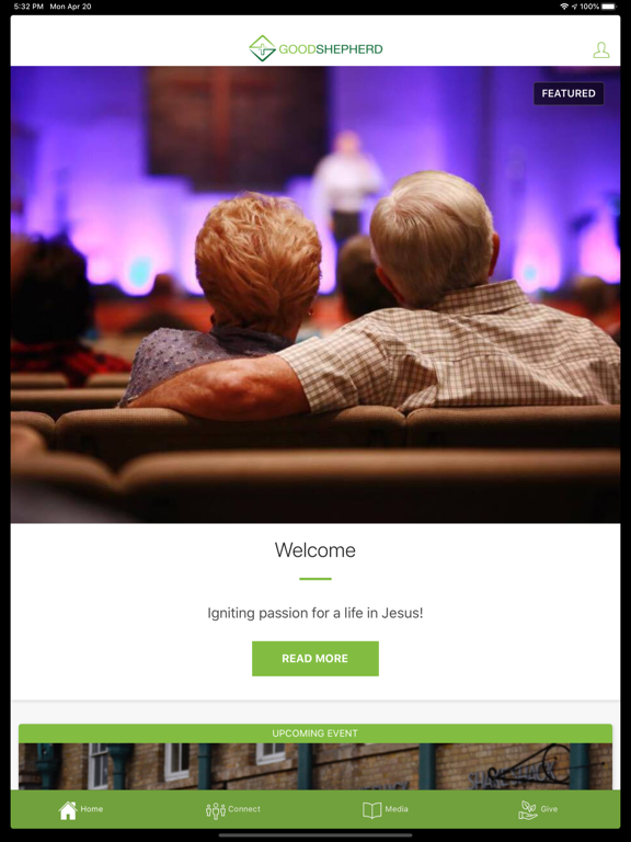 Good Shepherd Sacramento iPad screenshot 1 - Lifestyle app