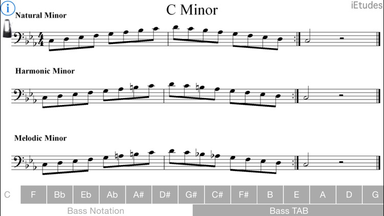 Minor Scales Bass Guitar By Peter Edwards