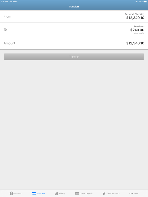 Aroostook Savings & Loan iPad screenshot 4 - Finance app
