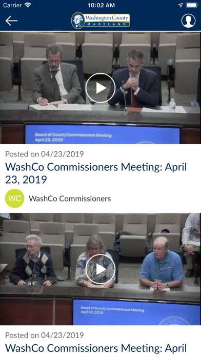 Washington County Government Screenshot