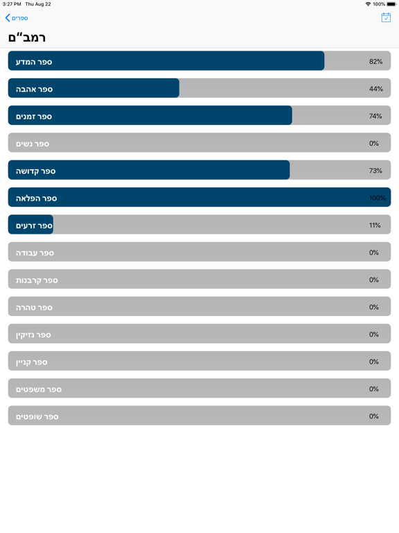 Torah Tracker iPad screenshot 9 - Reference app