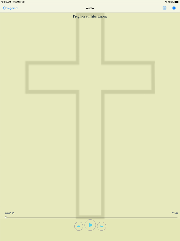 Rosario italiano audio offline iPad screenshot 6 - Education app