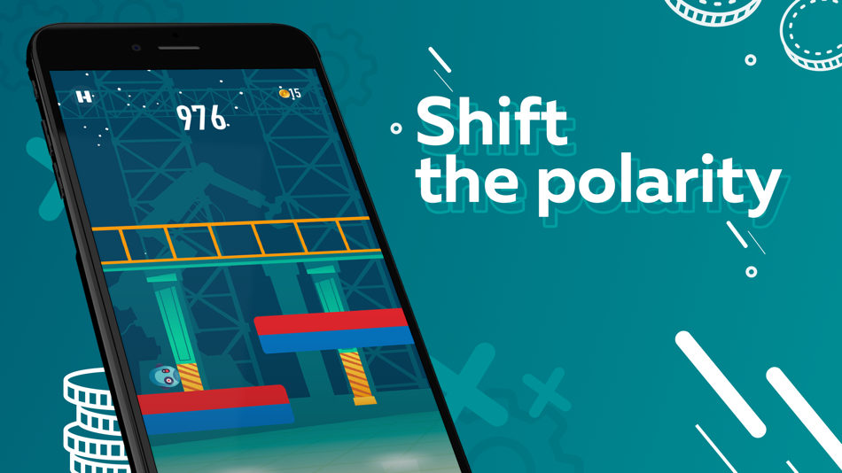#2. Catch coins - Shift Polarity (iOS) 由: Lubim Pisarev