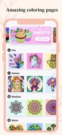 Game screenshot Coloring game: art&antistress apk