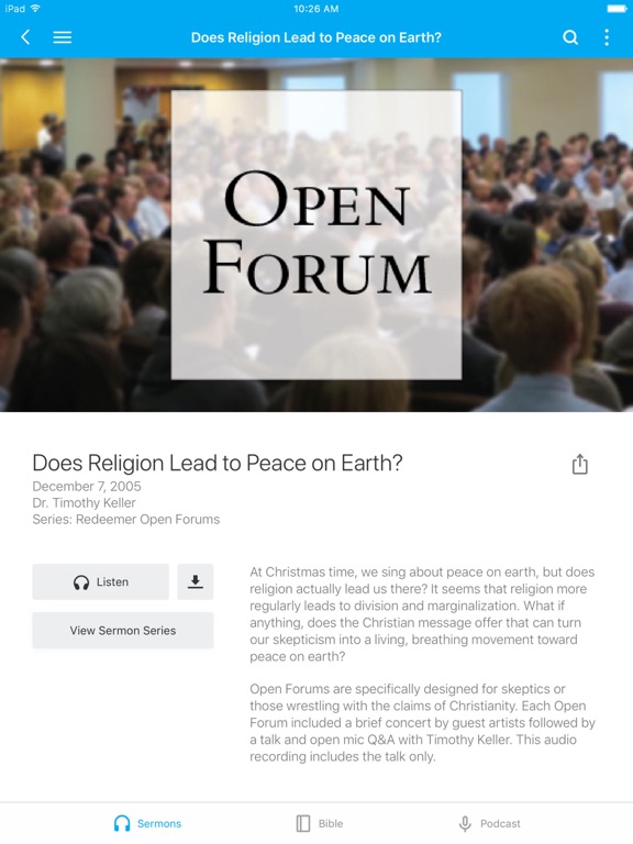 Gospel in Life iPad screenshot 2 - Lifestyle app