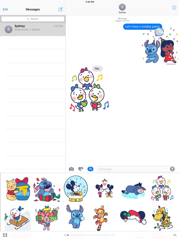 Screenshot #4 pour Disney Stickers: Holiday Cheer