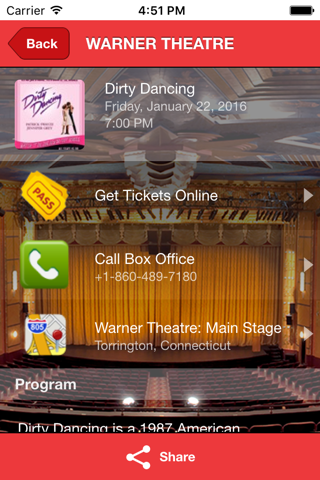 Warner Theatre CT screenshot 3