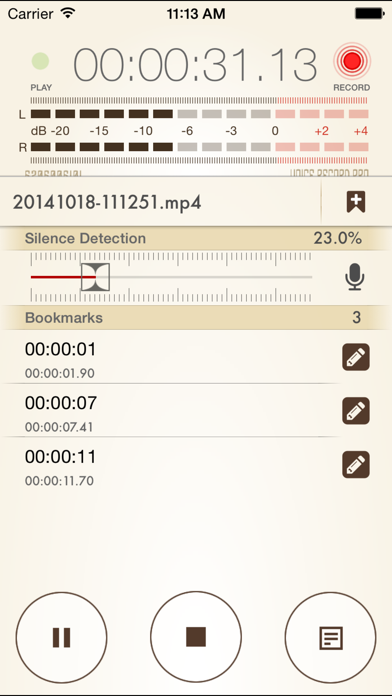 Voice Record Pro 7 Full Screenshot